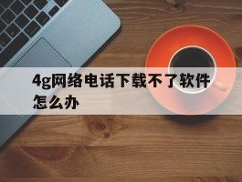 关于4g网络电话下载不了软件怎么办的信息