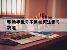 移动手机号不用如何注销号码呢