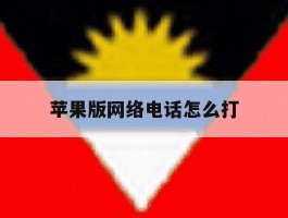 苹果版网络电话怎么打