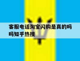 客服电话淘宝闪购是真的吗吗知乎热搜的简单介绍