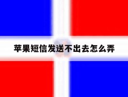 苹果短信发送不出去怎么弄