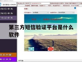 第三方短信验证平台是什么软件