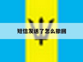 短信发送了怎么撤回