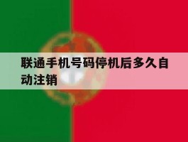 关于联通手机号码停机后多久自动注销的信息