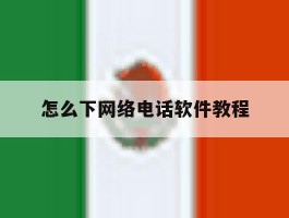 怎么下网络电话软件教程