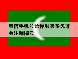 电信手机号暂停服务多久才会注销掉号