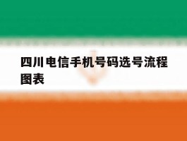 四川电信手机号码选号流程图表