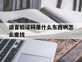语音验证码是什么东西啊怎么查找
