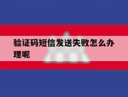 验证码短信发送失败怎么办理呢