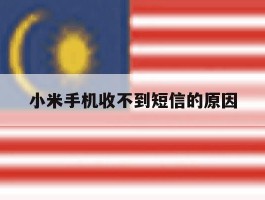 小米手机收不到短信的原因
